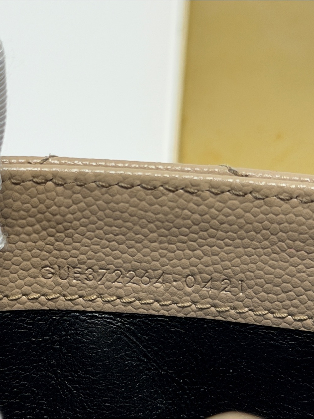 Yves Saint Laurent Taupe Quilted Leather Envelope Clutch - Picture 12 of 12